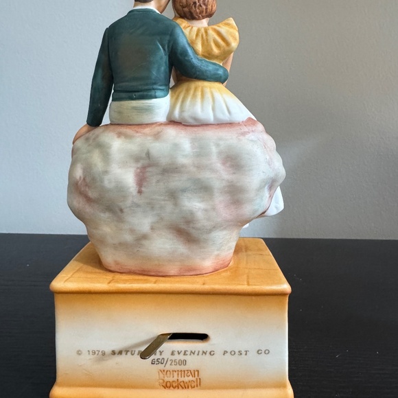 Schmid Norman Rockwell Collection Music Box Series "On Top of the World" - Picture 5 of 8
